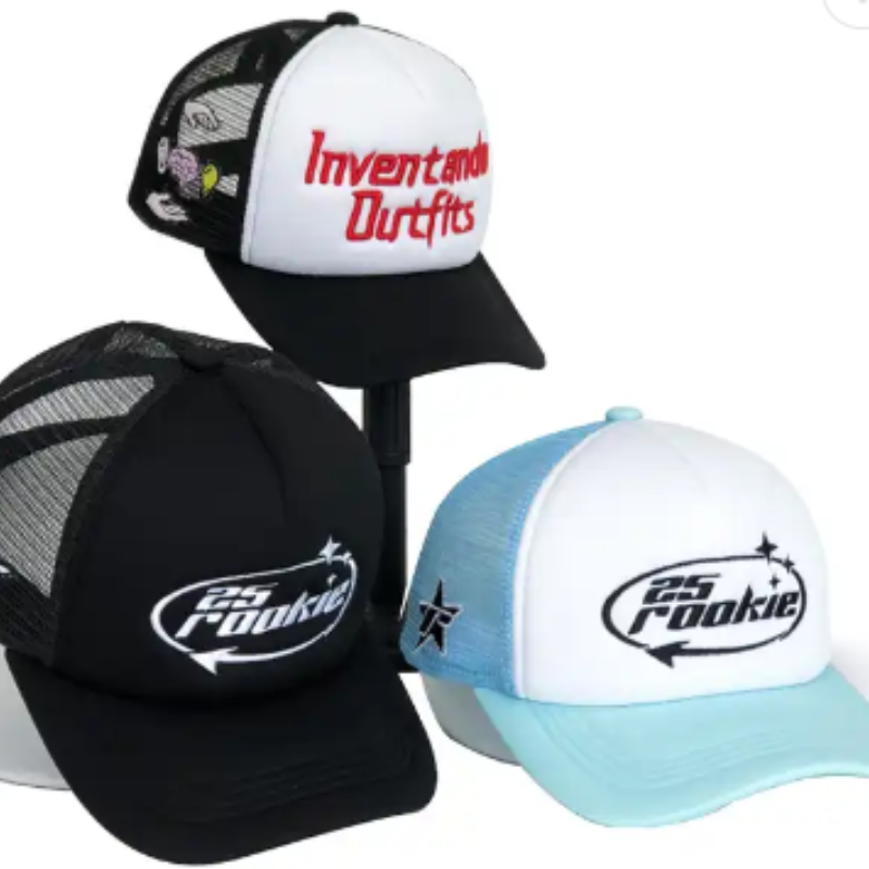 Cappuccio per camionista ricamato 3D personalizzato OEM OMS personalizzato da ricamo da ricamo a logo per camionista