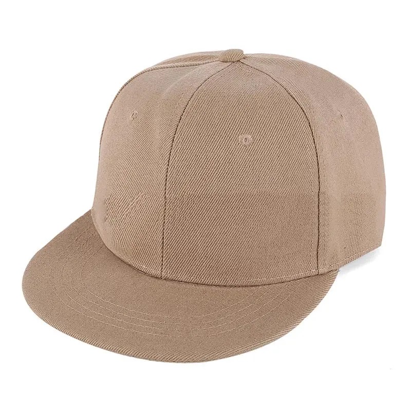 Alta qualità all\'ingrosso 100% Cotton Fashion Cap Sports Logo Custom Men Plain Flat Bim Brim Pattern Hip Hop Snapback Cap Hats