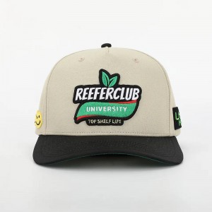 OEM Custom 5 pannello curvo brim Cotton Baseball Capball, Gorras Sports Mid Profile Gorras, Logo da ricamo 3D Stupy hat strutturato