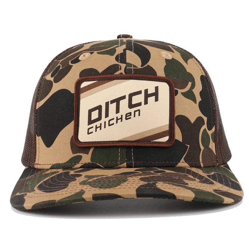 Duck Brown Duck Brown Cami Snapback Mash Patch Logo 6 pannello Richardson 112 Cappello per camionista Cappello