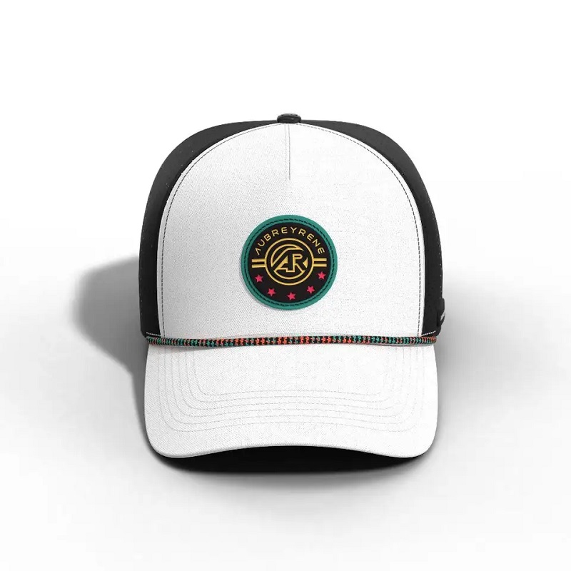 Nuovo cappello da camion del camionista design patch personalizzato berretto da baseball a 5 pannelli a 5 pannelli con corda